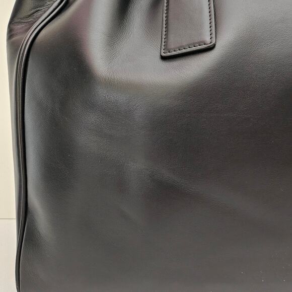 Celine Large Cabas Hippo Drawstring Cuir Triomphe Smooth Leather Tote Black - Picture 6 of 8